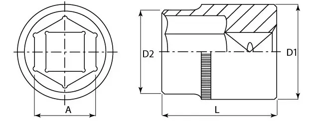 Головка торцевая 3/8"DR 8 мм S04H3108  Jonnesway 48011 купить в Сургуте