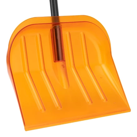 Лопата для уборки снега поликарбонат Сибртех, 465х410х1390 мм, стальной черенок, усиленная 61655 купить в Сургуте