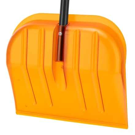 Лопата для уборки снега поликарбонат Сибртех, 465х410х1390 мм, стальной черенок, усиленная 61655 купить в Сургуте