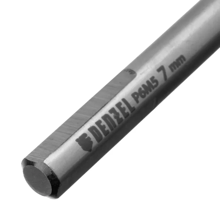 Сверло спиральное по металлу Denzel 7,0 x 109мм, Р6М5, Golden Tip, многогранная заточка 718280 купить в Сургуте