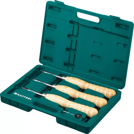 Набор профессиональных ручных резцов по дереву KRAFTOOL 18369 купить в Сургуте