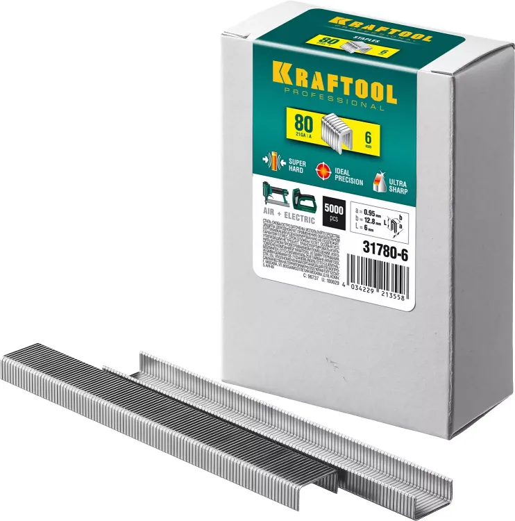 Скобы тип 21GA (80 / Pr A / Senco AT) 5000 шт 31780-6 купить в Сургуте