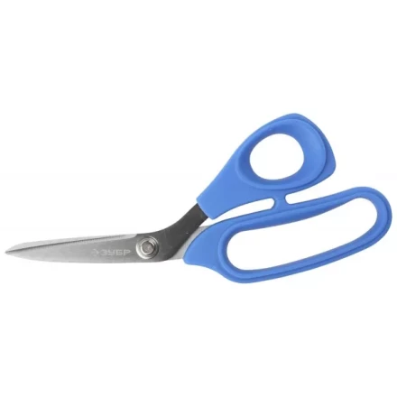 Ножницы ЗУБР &quot;ЭКСПЕРТ&quot; изогнутые технические универсальные, Mo-V сталь HRC 60-62, 205мм 40001_z01 купить в Сургуте