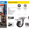 Колеса неповоротные из литой резины с металлическим диском серия ПРОФЕССИОНАЛ купить в Сургуте