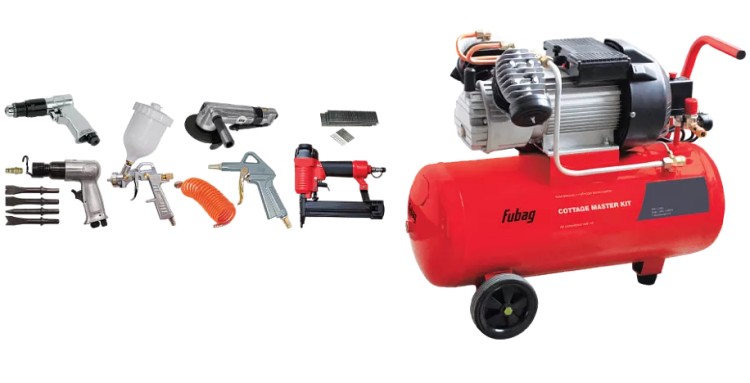 Компрессор масляный поршневой прямой FUBAG COTTAGE MASTER KIT+8предметов купить в Сургуте