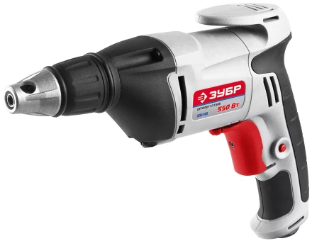 Шуруповерт ЗУБР сетевой,макс. диаметр крепежа 6мм,магнитный держатель,ремешок,0-4500об/мин,патрон HEX 1/4&quot;,550Вт ЗСШ-550 купить в Сургуте