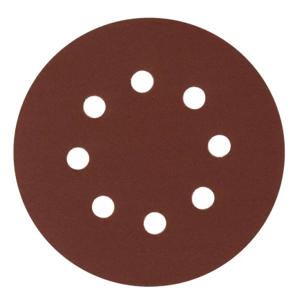 Круг абразивный на ворсовой подложке под &quot;липучку&quot;, перфорированный, P 220, 125 мм, 5 шт Сибртех 738097 купить в Сургуте