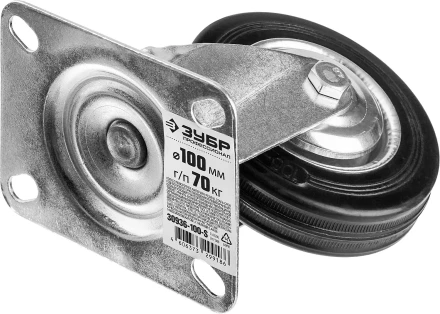 Колеса поворотные из литой резины с металлическим диском серия ПРОФЕССИОНАЛ купить в Сургуте