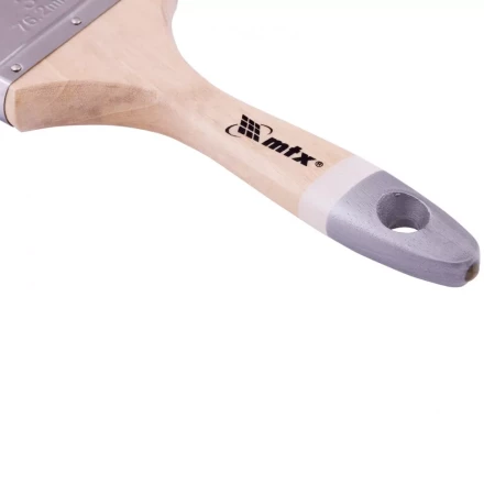 Кисть плоская натуральная черная щетина деревянная ручка размер 1 Mtx 82621 купить в Сургуте