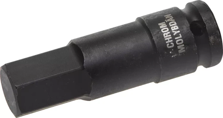 Торцовая головка KRAFTOOL "INDUSTRIE QUALITAT" ударная (1/2"), HEX, Cr-Mo, фосфатированная, H19 27950-19_z01 купить в Сургуте