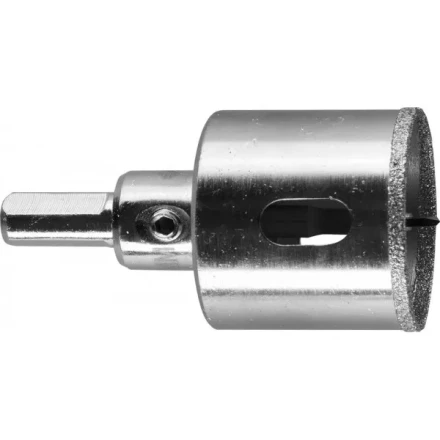 Коронка ЗУБР алмазная в сборе по кафелю, керамике с центрирующим сверлом и имбусовым ключом, зерно 60, 35мм 29850-35 купить в Сургуте