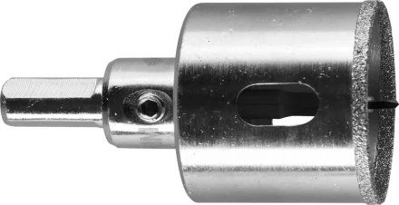 Коронка ЗУБР алмазная в сборе по кафелю, керамике с центрирующим сверлом и имбусовым ключом, зерно 60, 35мм 29850-35 купить в Сургуте