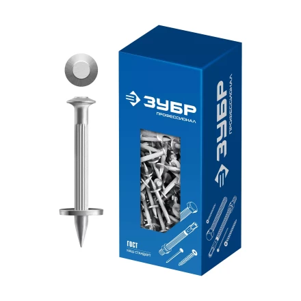 ЗУБР ДГМ, 40 x 4.5 мм, цинк, 1 кг, монтажный дюбель-гвоздь , Профессионал (3063-45-40-1) купить в Сургуте