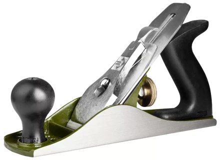 Рубанок металлический ЗУБР &quot;ЭКСПЕРТ&quot; &quot;ДВОЙНОЙ&quot; с двойным ножом для чистового строгания, 50х250мм 18505-25 купить в Сургуте