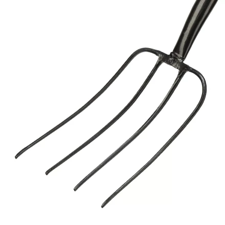 Вилы 4-рогие Сибртех 61379, сенные, кованые, 210х340х1260 мм, деревянный лакированный черенок купить в Сургуте