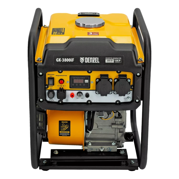 Генератор инверторный DENZEL GK-3800iF, 3,8 кВт, 230 В, ручной старт купить в Сургуте