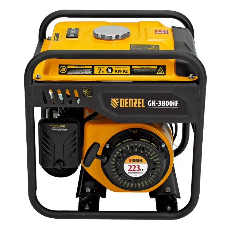 Генератор инверторный DENZEL GK-3800iF, 3,8 кВт, 230 В, ручной старт купить в Сургуте