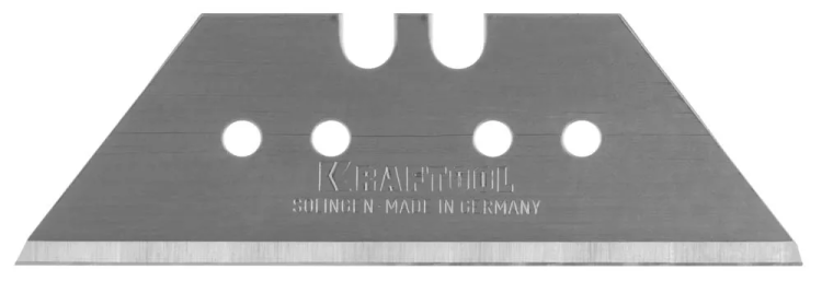Лезвие "SOLINGEN" сменное, KRAFTOOL 09625-S5, трапец, для универ ножей, легир инстр сталь, многоур зак, тип А24, 18,7х59х0,65мм, 5шт 09625-S5_z01 купить в Сургуте