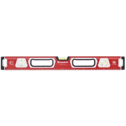 Уровень алюминиевый магнитный 1200 мм с зеркальным глазком MATRIX 2 компонентные рукоятки артикул 34734 купить в Сургуте