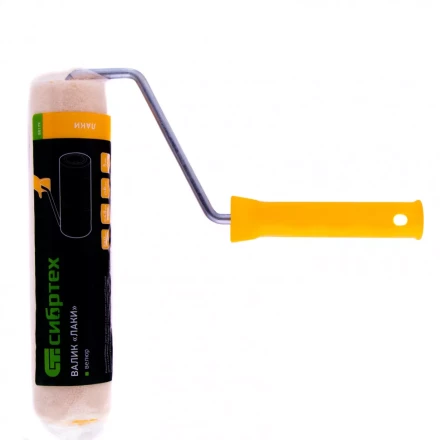 Валик &quot;Лаки&quot; 250 мм ворс 5 мм D 48 мм D ручки 8 мм Велюр Сибртех 80179 купить в Сургуте