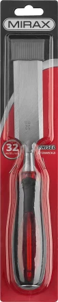 Стамеска MIRAX с двухкомпонентной прозрачной рукояткой, 32мм 1810-32 купить в Сургуте