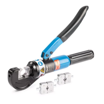 Пресс гидравлический ручной КВТ ПГР-70ТР для опрессовки наконечников до 70 мм и тросов  до 4 мм (91808) купить в Сургуте