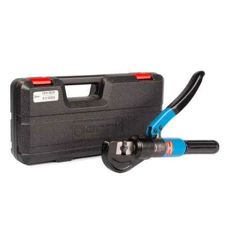 Пресс гидравлический ручной КВТ ПГР-70ТР для опрессовки наконечников до 70 мм и тросов  до 4 мм (91808) купить в Сургуте