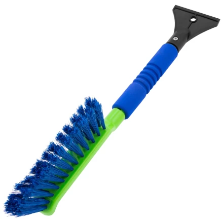 Щетка-сметка для снега со скребком, мягкая рукоятка, 425 мм Сибртех 55315 купить в Сургуте