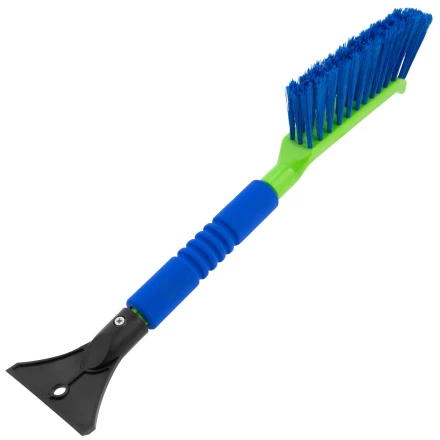 Щетка-сметка для снега со скребком, мягкая рукоятка, 425 мм Сибртех 55315 купить в Сургуте