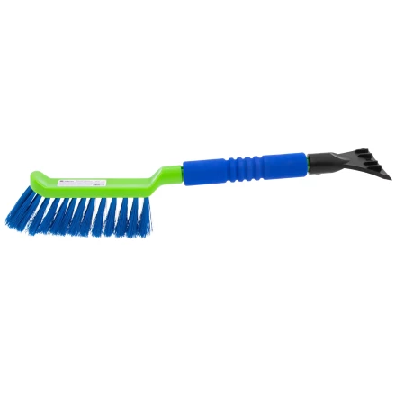 Щетка-сметка для снега со скребком, мягкая рукоятка, 425 мм Сибртех 55315 купить в Сургуте