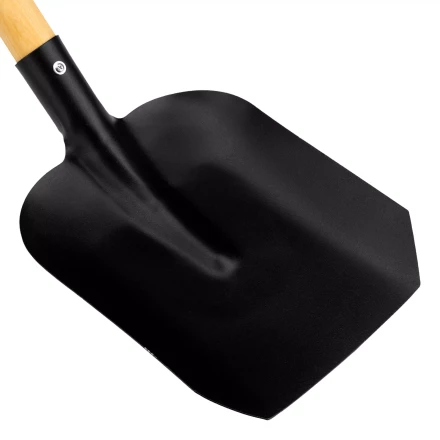 Лопата совковая, 235х270х1300 мм, деревянный черенок с пропиткой, Россия Сибртех 614595 купить в Сургуте