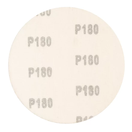 Круг абразивный на ворсовой подложке под &quot;липучку&quot;, P 180, 125 мм, 10 шт Сибртех 738657 купить в Сургуте