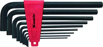 Набор ключей шестигранных имбусовых HEX, 2,0–12 мм, CrV,  9 шт., удлиненные  MATRIX 11227 купить в Сургуте