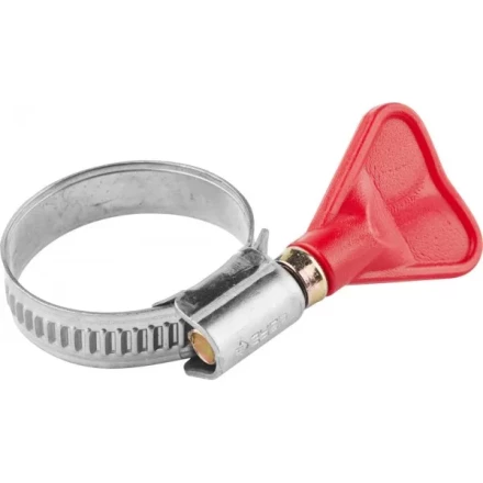 Хомуты ЗУБР &quot;ЭКСПЕРТ&quot; &quot;Бабочка&quot;, нерж. сталь, накатная лента 9 мм, 20-32 мм, 2 шт 37835-20-32 купить в Сургуте