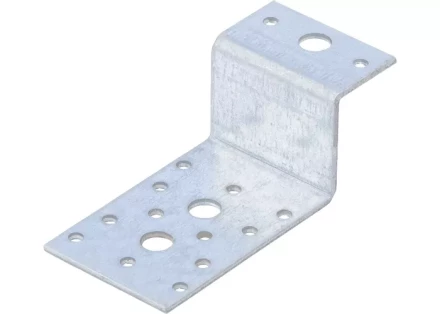 Крепежный уголок Z-образный KUZ 55х105х90 мм цинк СИБРТЕХ 46538 купить в Сургуте