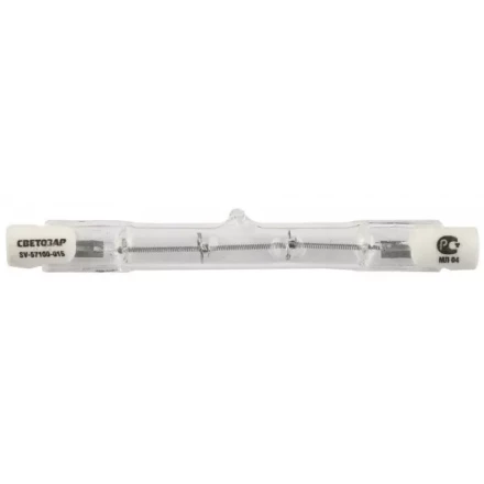 Лампа галогеновая СВЕТОЗАР линейная, тип J-78, цоколь R7S, 150Вт SV-57100-015 купить в Сургуте