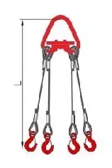Строп 4СК-8.0 т. L=3.00м Звено с Рт-3 20.0 т. с Кч гост  заплет купить в Сургуте