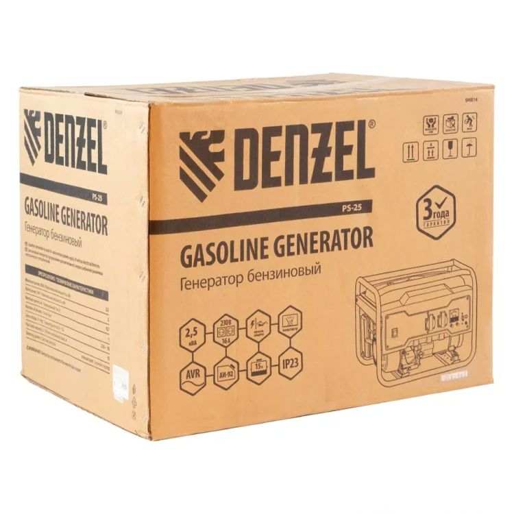 Генератор бензиновый PS 25 Denzel 946814 купить в Сургуте