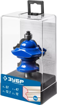 ЗУБР 57 x 47.6 мм, хвостовик 12 мм, фреза кромочная фигурная №6, Профессионал (28717-57) купить в Сургуте