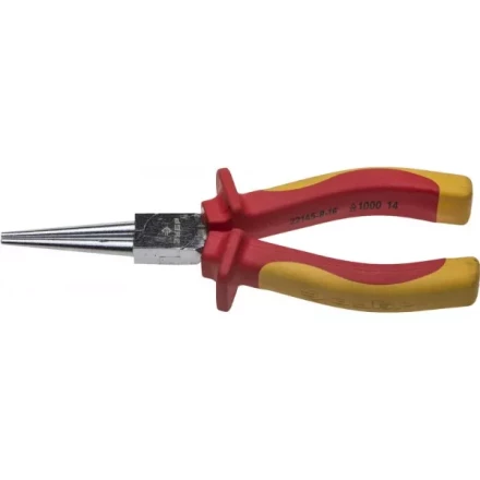 Круглогубцы ЗУБР &quot;ПРОФЕССИОНАЛ&quot; &quot;ПРОФИЭЛЕКТРИК&quot;, диэлектрические, двухкомпонентная рукоятка, до ~1000В, 160мм 22145-8-16 купить в Сургуте