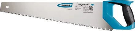 Ножовка по дереву &quot;PIRANHA&quot;,550 мм,сегм.строение рабочей кромки,7-8 TPI,зуб-3D,2-х к. рук-ка GROSS 24119 купить в Сургуте