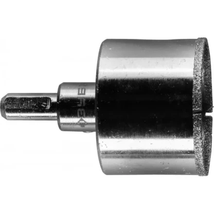 Коронка ЗУБР алмазная в сборе по кафелю, керамике с центрирующим сверлом и имбусовым ключом, зерно 60, 45мм 29850-45 купить в Сургуте