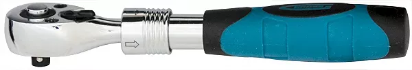 Ключ телескопический трещоточный 1/4" 150-200 мм CrV хромир. 2-х комп. рукоятка  Gross 14074 купить в Сургуте