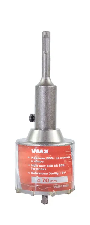 Коронка SDS+ ф70 мм по кирпичу в сборе VMX 511048 купить в Сургуте
