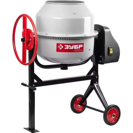 Бетоносмеситель ЗУБР, чугунный венец, 180л, 650Вт ЗБСЭ-180 купить в Сургуте