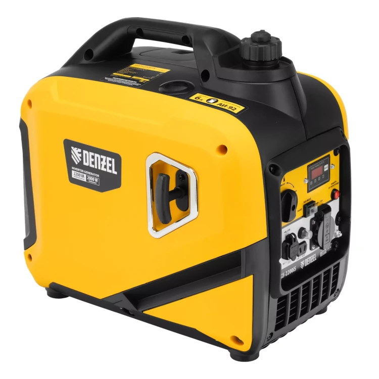 Генератор инверторный DENZEL GS-2200iS, 2,2 кВт, 230 В, закрытый корпус, ручной старт купить в Сургуте