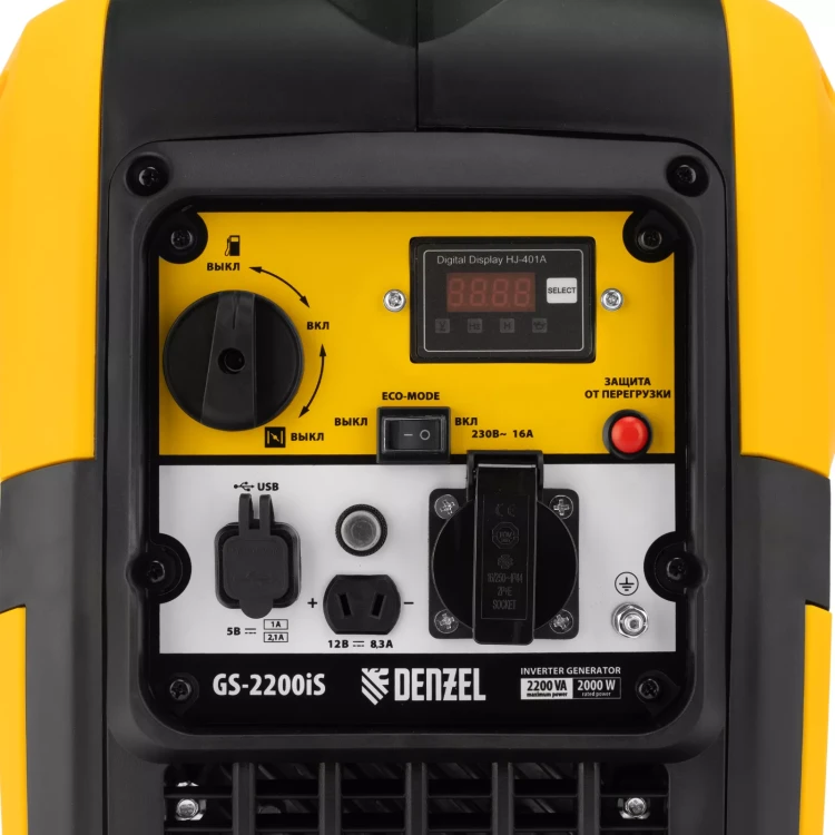 Генератор инверторный DENZEL GS-2200iS, 2,2 кВт, 230 В, закрытый корпус, ручной старт купить в Сургуте