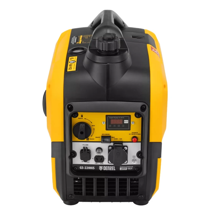 Генератор инверторный DENZEL GS-2200iS, 2,2 кВт, 230 В, закрытый корпус, ручной старт купить в Сургуте