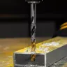 Сверло спиральное по металлу Denzel 9 x 125мм, Р6М5, Golden Tip, многогранная заточка, 718284 купить в Сургуте