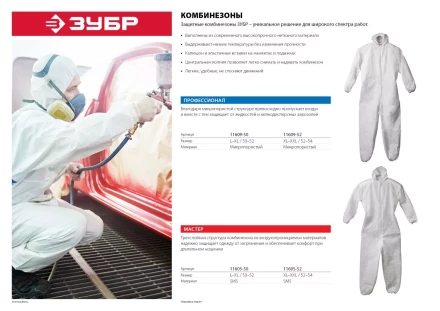 Комбинезоны защитные серия МАСТЕР купить в Сургуте